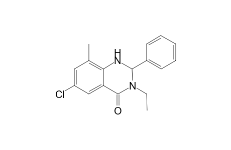 6-Chloro-3-ethyl-8-methyl-2-phenyl-2,3-dihydroquinazolin-4(1H)-one