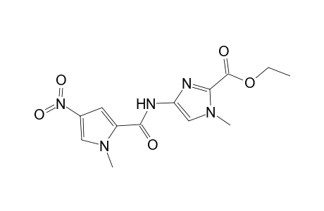 Ethyl 1-methyl-4-(1-methyl-4-nitropyrrole-2-carboxamido)imidazole-2-carboxylate