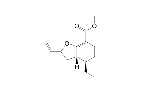 (3aS,4R)-7-Methoxycarbonyl-4-ethyl-2-vinyl-2,3,3a,4,5,6-hexahydro-2,3-benzofuran