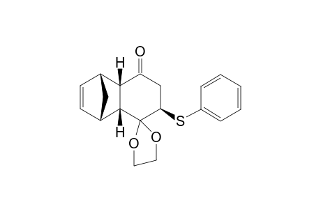 (1'RS,4'SR,4a'RS,6'RS,8a'SR)-6'-Phenylthio-1',4',4a',6',7',8a'-hexahydrospiro{1,3-dioxolane-2,5'(8'H)-[1',4']-methanonaphthalen}-8'-one