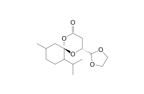(4R,6S)-4-(1',3'-Dioxolan-2'-yl)-7-isopropyl-10-methyl-1,5-dioxaspiro[5,5]undecan-2-one