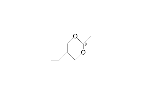 2-Methyl-5-ethyl-1,3-dioxan-2-ylium cation