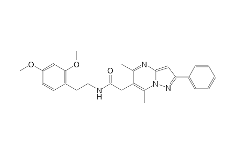 pyrazolo[1,5-a]pyrimidine-6-acetamide, N-[2-(2,4-dimethoxyphenyl)ethyl]-5,7-dimethyl-2-phenyl-