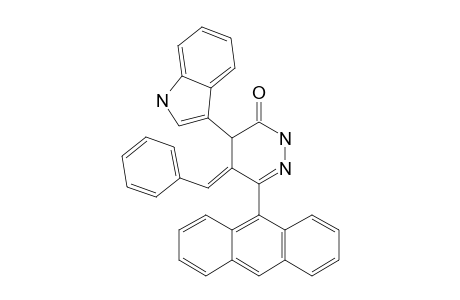 6-ANTHRACEN-9-YL-5-BENZYLIDENE-4-(1H-INDOL-3-YL)-4,5-DIHYDRO-2H-PYRIDAZIN-3-ONE