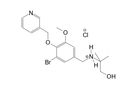 benzenemethanaminium, 3-bromo-N-(2-hydroxy-1,1-dimethylethyl)-5-methoxy-4-(3-pyridinylmethoxy)-, chloride