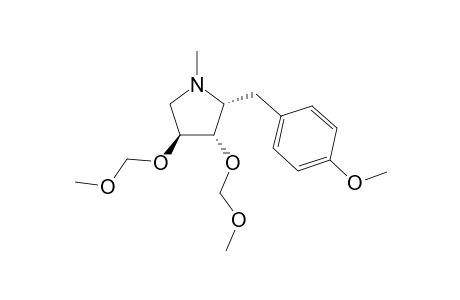 (2R,3S,4S)-3,4-bis(methoxymethoxy)-1-methyl-2-p-anisyl-pyrrolidine