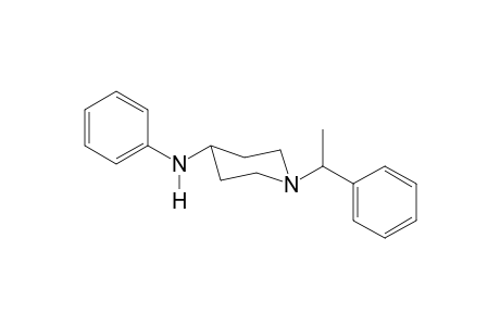 N-Phenyl-1-(1-phenylethyl)piperidin-4-amine