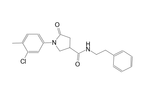 3-pyrrolidinecarboxamide, 1-(3-chloro-4-methylphenyl)-5-oxo-N-(2-phenylethyl)-