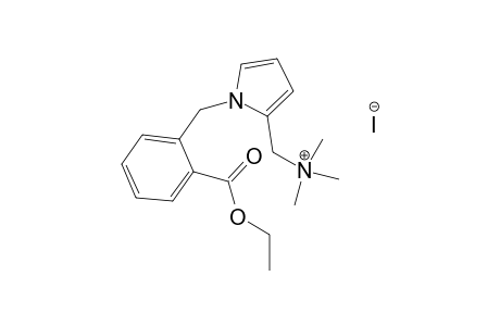 2-(Trimethylamonium)methyl-1-[(2'-ethoxycarbonyl)benzyl]pyrrole iodide