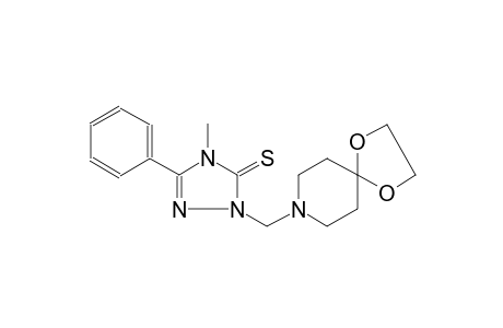 2-(1,4-dioxa-8-azaspiro[4.5]dec-8-ylmethyl)-4-methyl-5-phenyl-2,4-dihydro-3H-1,2,4-triazole-3-thione