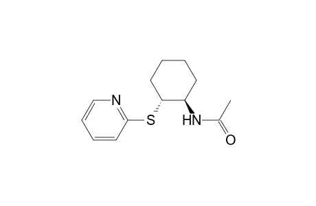 Acetamide, N-[2-(2-pyridinylthio)cyclohexyl]-, trans-