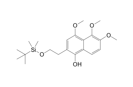 2-[2-(tert-Butyldimethylsiloxy)ethyl]-4,5,6-trimethoxynaphthalen-1-ol