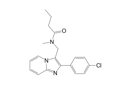 SARIPIDEM;N-[[2-(4-CHLOROPHENYL)-IMIDAZO-[1,2-A]-PYRIDINE-3-YL]-METHYL]-N-METHYLBUTYEAMIDE