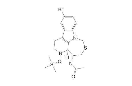 10-ACETAMIDO-6-BROMO-2-TRIMETHYLSILYLOXY-1,2,3,4,10,11-HEXAHYDRO-13H-1,3-THIAZEPINO-[3,4,5-1,M]-BETA-CARBOLINE