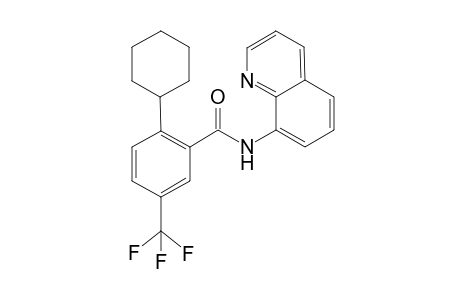 2-Cyclohexyl-N-(quinolin-8-yl)-5-(trifluoromethyl)benzamide