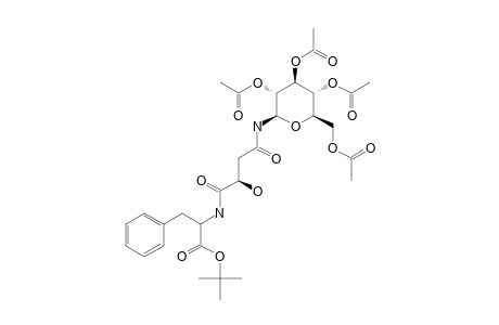 TERT.-BUTYL_N-[(2-S)-1,4-DIOXO-2-HYDROXY-4-[(2,3,4,6-TETRA-O-ACETYL-BETA-D-GLUCOPYRANOSYL)-AMINO]-BUTYL]-PHENYLALANINATE