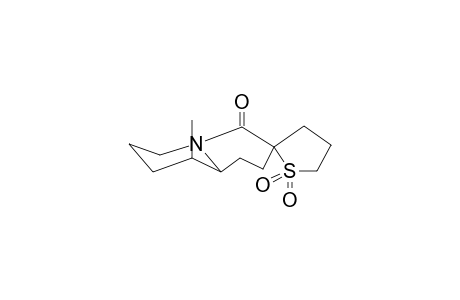 9-METHYLOCTAHYDROQUINOLIZIN-4-ONE-3-SPIRO-2'-TETRAHYDROTHIOPHENE, 1',1'-DIOXIDE (ISOMER 1)