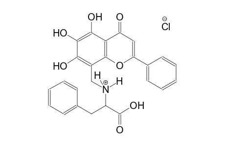 1-carboxy-2-phenyl-N-[(5,6,7-trihydroxy-4-oxo-2-phenyl-4H-chromen-8-yl)methyl]ethanaminium chloride