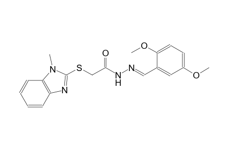 acetic acid, [(1-methyl-1H-benzimidazol-2-yl)thio]-, 2-[(E)-(2,5-dimethoxyphenyl)methylidene]hydrazide