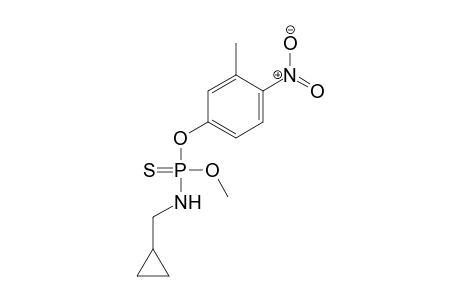 Phosphoramidothioic acid, (cyclopropylmethyl)-, O-methyl O-(3-methyl-4-nitrophenyl) ester