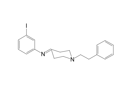 N-(3-Iodophenyl)-1-(2-phenylethyl)piperidin-4-imine