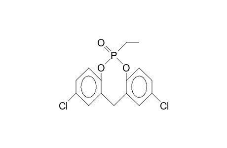 2,10-Dichloro-6-ethyl-12H-dibenzo(D,G)(1,3,2)dioxaphosphocin 6-oxide