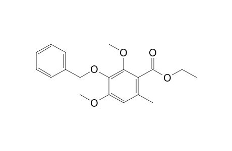 Ethyl 2,4-dimethoxy-3-benzyloxy-6-methylbenzoate