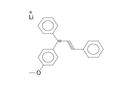 LITHIUM 1-PARA-METHOXYPHENYL-1,3-DIPHENYLPROPARGYL (SOLVENT-SPACED IONPAIR)