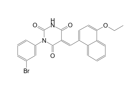 (5E)-1-(3-bromophenyl)-5-[(4-ethoxy-1-naphthyl)methylene]-2,4,6(1H,3H,5H)-pyrimidinetrione