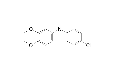 (4-chlorophenyl)-(2,3-dihydro-1,4-benzodioxin-7-yl)amine