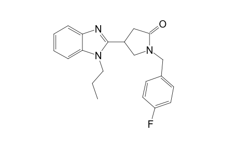 2-Pyrrolidinone, 1-[(4-fluorophenyl)methyl]-4-(1-propyl-1H-1,3-benzimidazol-2-yl)-