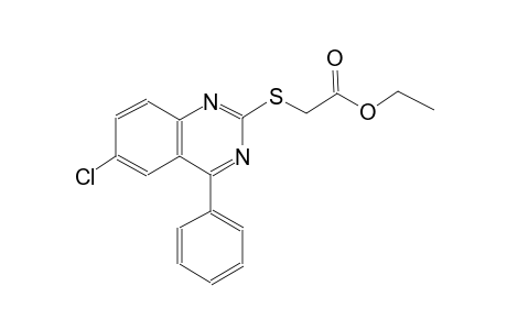 ethyl [(6-chloro-4-phenyl-2-quinazolinyl)sulfanyl]acetate