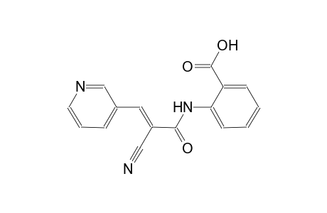 2-{[(2E)-2-cyano-3-(3-pyridinyl)-2-propenoyl]amino}benzoic acid