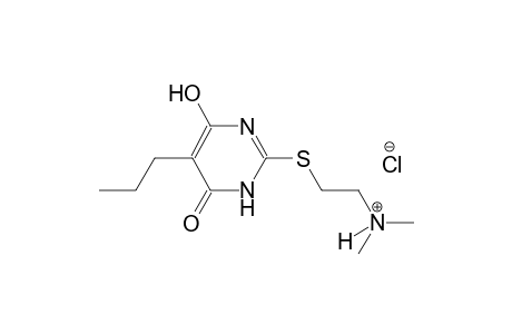 ethanaminium, 2-[(1,6-dihydro-4-hydroxy-6-oxo-5-propyl-2-pyrimidinyl)thio]-N,N-dimethyl-, chloride