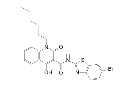 N-(6-bromo-1,3-benzothiazol-2-yl)-1-hexyl-4-hydroxy-2-oxo-1,2-dihydro-3-quinolinecarboxamide