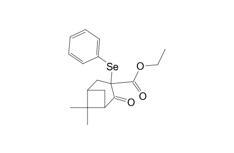 Bicyclo[3.1.1]heptane-3-carboxylic acid, 6,6-dimethyl-2-oxo-3-(phenylseleno)-, ethyl ester
