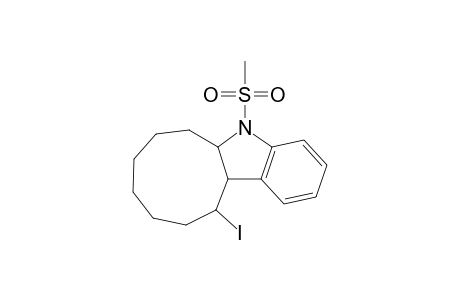 12-Iodo-5-methylsulfonyl-5,5a,6,7,8,9,10,11,12,12a-decahydrocyclonona[b]indole