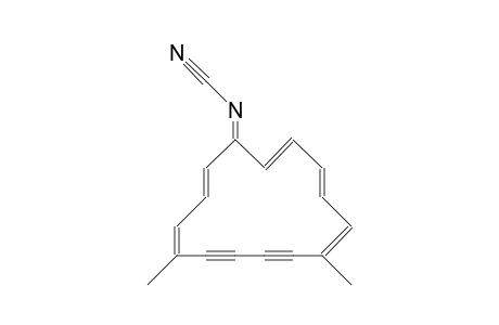 N-Cyano-7,12-dimethyl-cyclopentadeca-2,4,6,12,14-pentaene-8,10-diynylideneamine