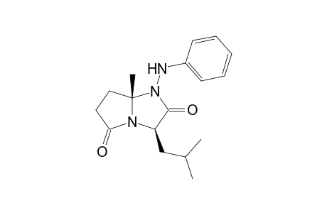 (1S,3R,7aS)-3-Isobutyl-7a-methyldihydro-1-phenylamino-1H-pyrrolo[1,2-a]imidazole-2,5-(3H,6H)-dione