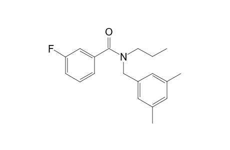 Benzamide, 3-fluoro-N-(3,5-dimethylbenzyl)-N-propyl-