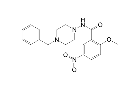 2-Methoxy-5-nitro-1-{[4'-benzyl)piperazin-1'-yl]amino}benzene