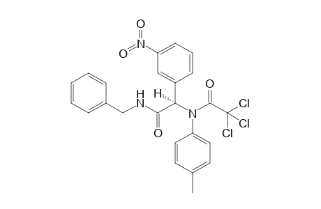 N-Benzyl-2-[N-(4-methylphenyl)-N-(trichloroacetyl)amino]-2-(m-nitrophenyl)acetamide