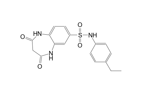 1H-1,5-benzodiazepine-7-sulfonamide, N-(4-ethylphenyl)-2,3,4,5-tetrahydro-2,4-dioxo-