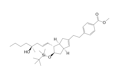 (1S,5S,6R,7R)-7-tert-Butyldimethylsilyloxy-6-[(E,S)-4-hydroxy-4-methyl-1-octenyl]-3-[2-(4-methoxycarbonylphenyl)ethyl]bicyclo[3.3.0]-2-octene