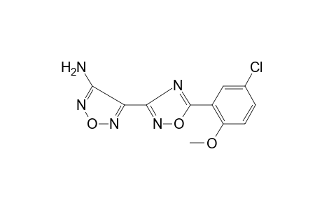 1,2,5-Oxadiazol-3-amine, 4-[5-(3-chloro-6-methoxyphenyl)-1,2,4-oxadiazol-3-yl]-