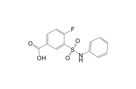 benzoic acid, 4-fluoro-3-[(phenylamino)sulfonyl]-