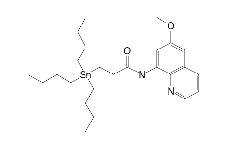 N-[6-Methoxy-8-quinolyl]-3-tributylstannylpropionamide