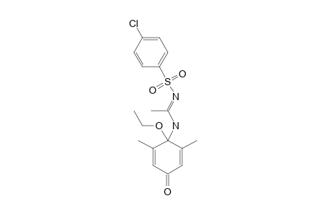 N-(4-CHLOROPHENYLSULFONYL)-N'-(1-ETHOXY-2,6-DIMETHYL-4-OXO-2,5-CYClOHEXADIENYL)-ACETAMIDINE