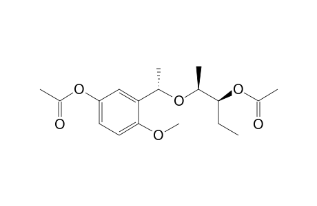 (.alpha.'S,2S)-2-(5'-Acetoxy-2'-methoxy-.alpha.'-methylbenzyloxy)-1-ethylpropyl acetate