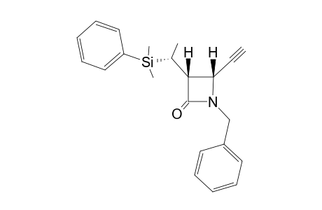 (3R,4R)-1-Benzyl-3-[(R)-1-(dimethyl-phenyl-silanyl)-ethyl]-4-ethynyl-azetidin-2-one